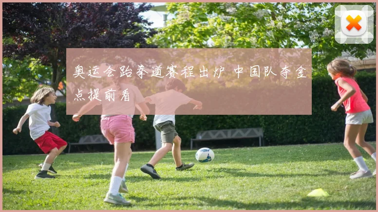 奥运会跆拳道赛程出炉 中国队夺金点提前看